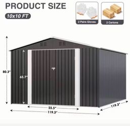 🏡 BRAND NEW 10’ x 10’ METAL STORAGE SHED