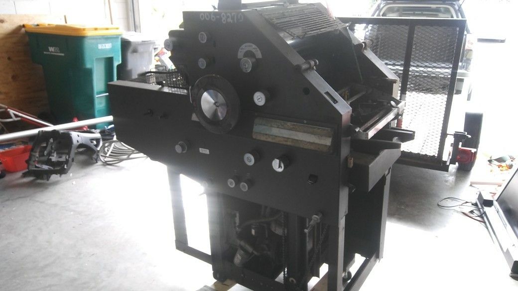 1987 AB DICK 360 CHAIN DELIVERY OFFSET PRINTING PRESS