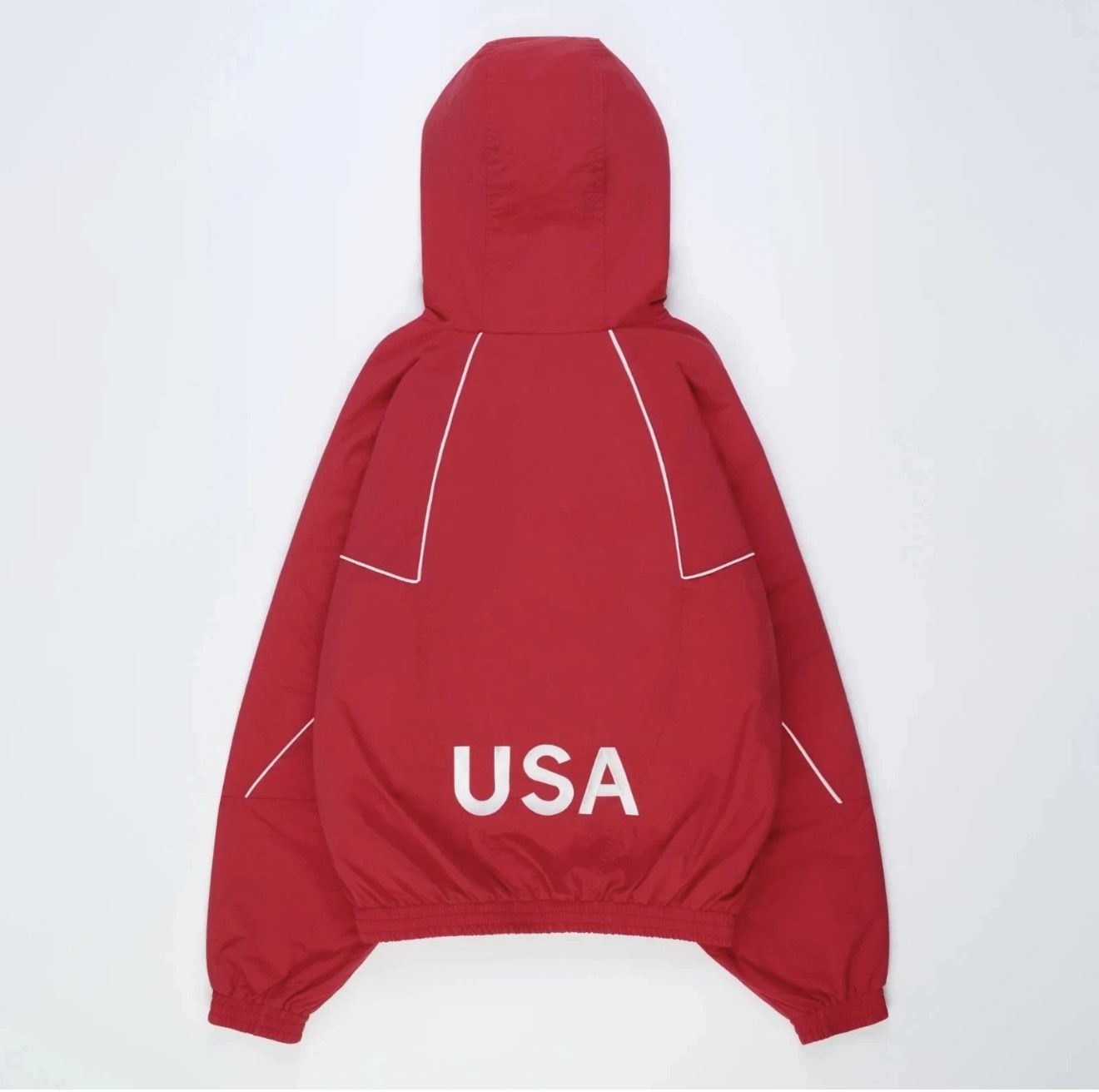 Marty Supreme Nahmias Warm Up Jacket- Red, USA edition - Large