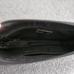 Black Zip Clutch Bag