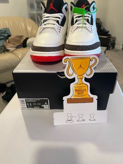 Brand New Air Jordan 3 Retro World's Best Dad Size 11 Men's 136064 DS W/box 🔥🔥