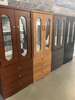 Tall closet with mirrors (( each