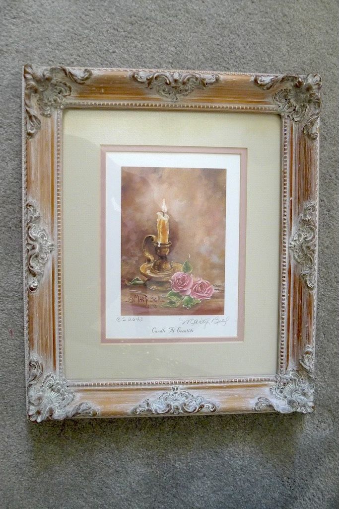 Marty Bell Signed Lithograph “Candle at EvenTide“