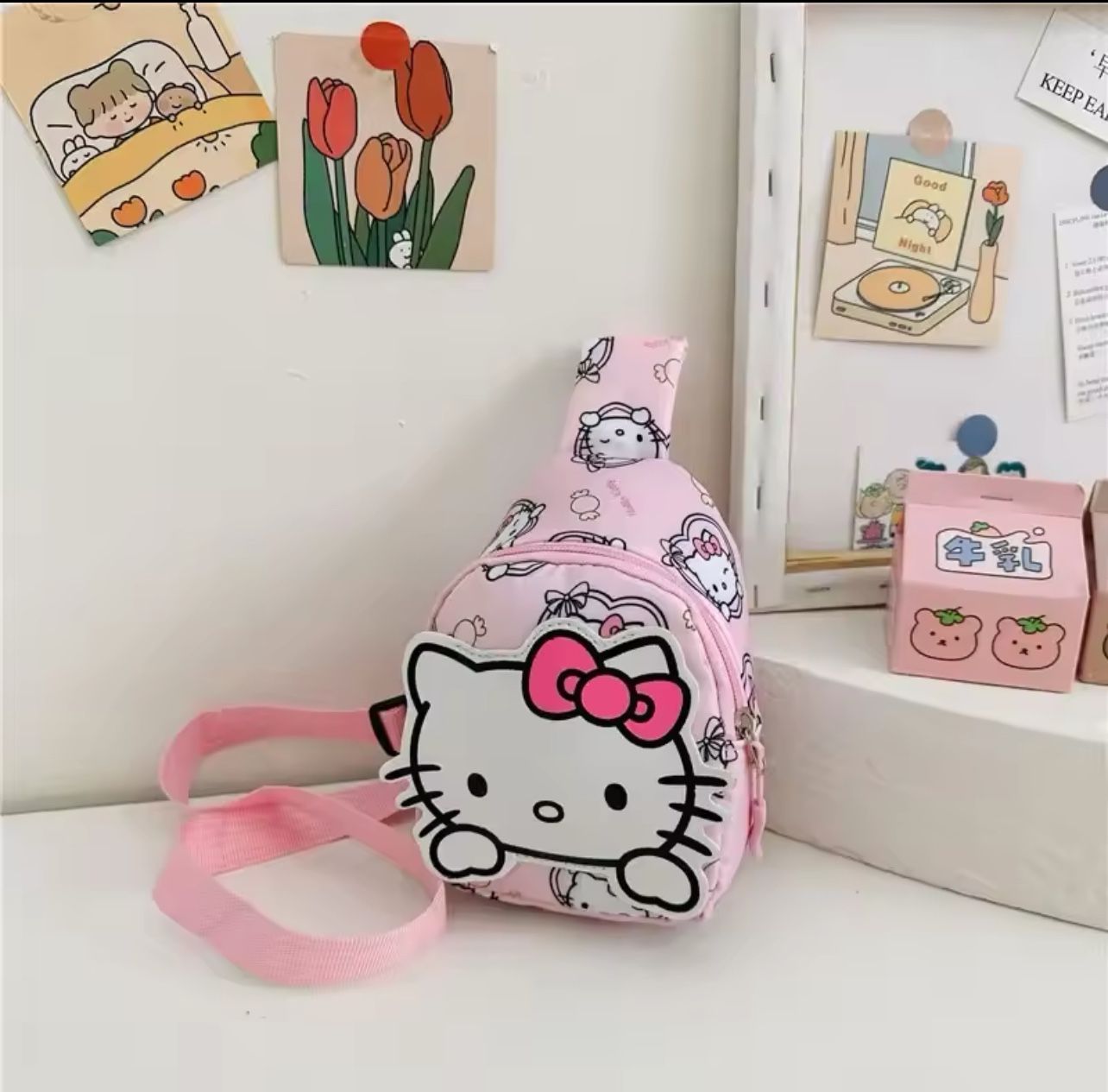 Hello Kitty Small Kids Chest Bag Crossbody Bags Messenger
