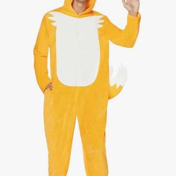 Spirit Halloween Sonic the Hedgehog Adult Tails Jumpsuit