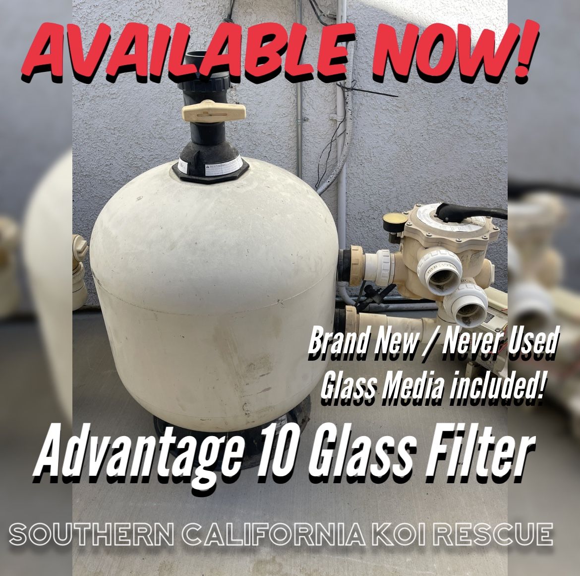 Sacramento Koi Advantage 10 Glass Pond Filter