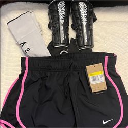 Nike Shorts Small Brand New With Umbro Socks And Shin Guards 