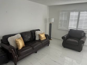 Leather couches
