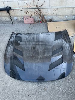 CARBON FIBER HOOD AMS STYLE FOR INFINITI G37 2DR 08-13