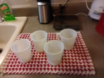 4 Milkglass By FireKing/Anchor Hocking