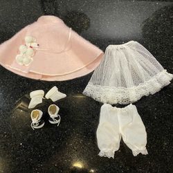50’s Style 16” Porcelain Doll Pink Poodle Skirt Underwear Sadie Oxfords & Socks