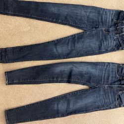 2 pairs American Eagle Women’s Hi-Rise Jeggings - Size 0 - $18 each or both for $32