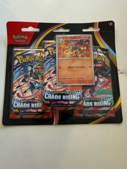 Pokémon Chaos Rising 3-Pack Blister w/ Charmeleon Promo (Sealed)