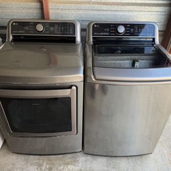 Lg Washer And Dryer Electric Matching Set 
