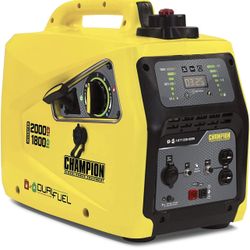 Champion Power Equipment 100(contact info removed)-Watt Dual Fuel Portable Inverter Generator, Parallel Ready