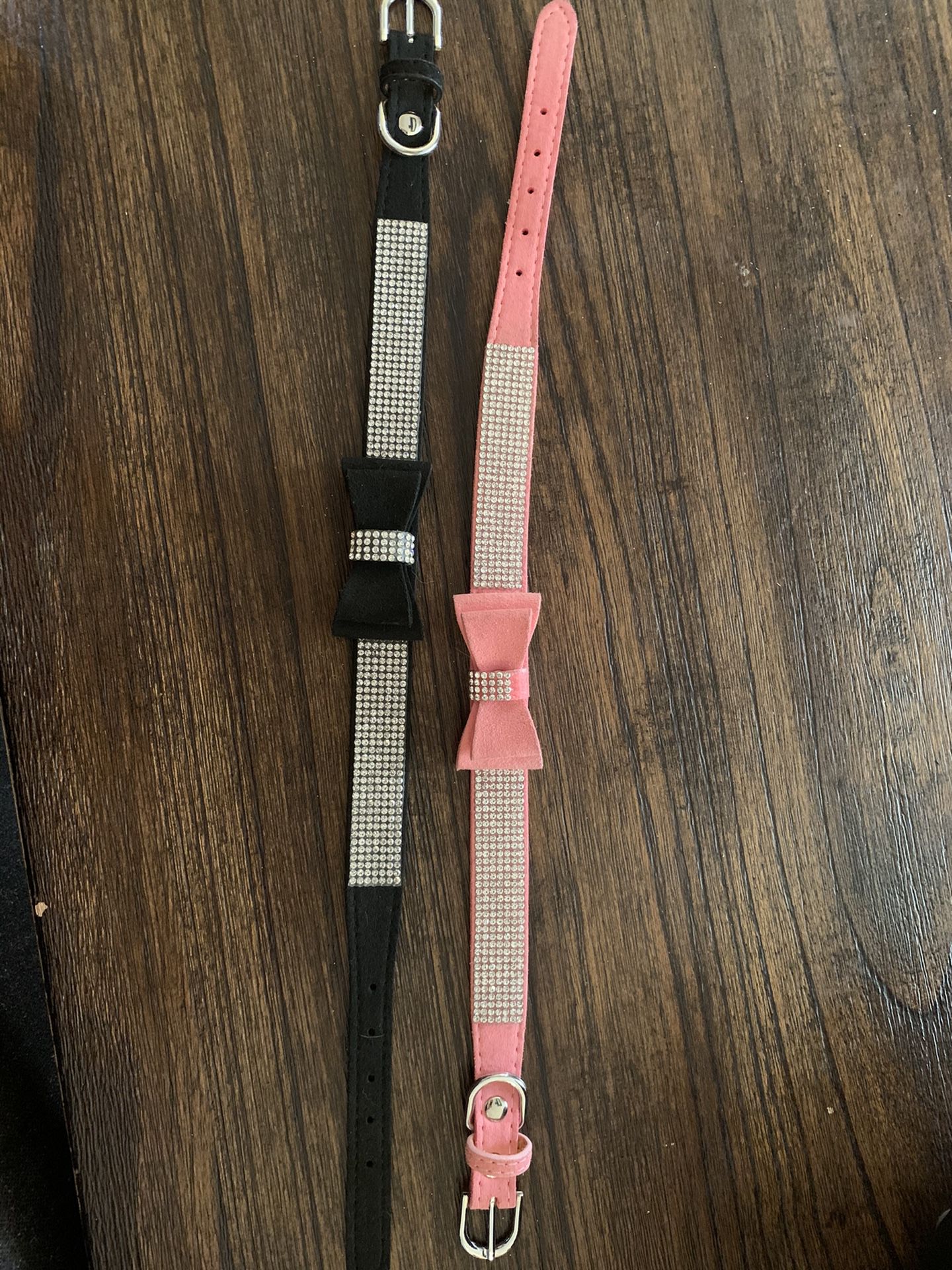 2 collars one new one used S/M Dog
