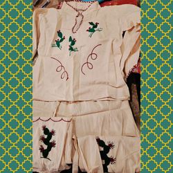 Handmade Mexican Embroidered Two-Piece Set