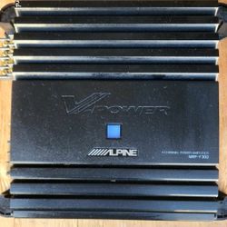V-POWER ALPINE AMPLIFIER W ROCFORD FOSGATE AMPLIFIER