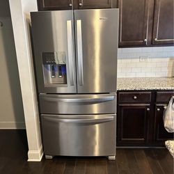 Whirlpool Double Door Silver Refrigerator