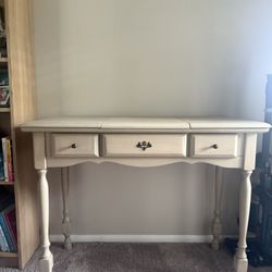 Beige Vanity Desk
