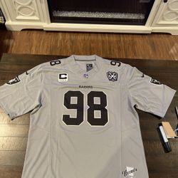Crosby Gray Raiders Jersey 