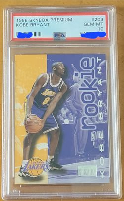 1996 Skybox Premium Kobe Bryant Rookie Card PSA 10 GEM Mint