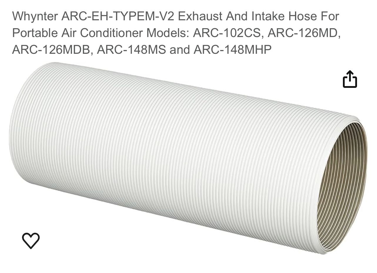 Whynter Air Conditioner Hose