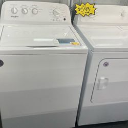 Set Whirlpool washer 3.8 cu ft and dryer 7 cu ft