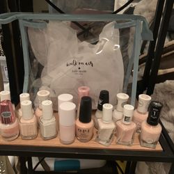 Milky White/Nude Polish 16 Piece- Used Once