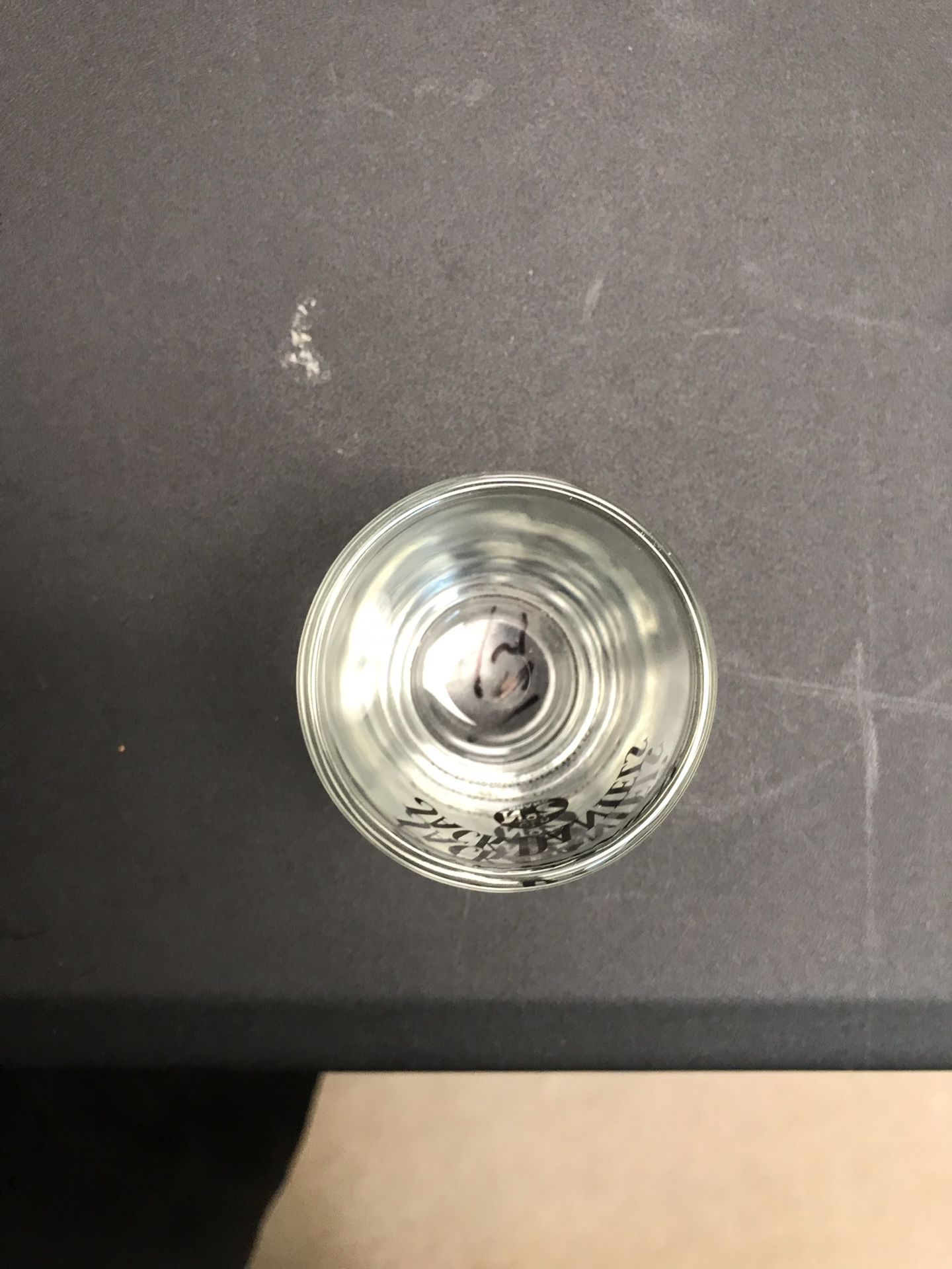 Jack Daniels Lynchburgh "Old NO 7" Shot Glass Lem Motlow Proprietor • Vintage