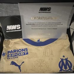 Olympique de Marseille, MATCH WORN SHIRT Paixão #14 Ligue Signed / Player Issue