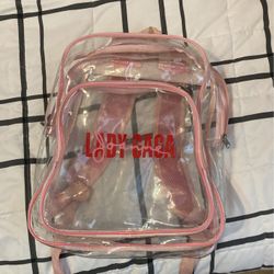 Lady Gaga See Through Backpack 