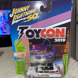 JOHNNY LIGHTNING GHOSTBUSTERS Ecto 1 - TOYCON 1:64 1959 Cadillac Eldorado hw1