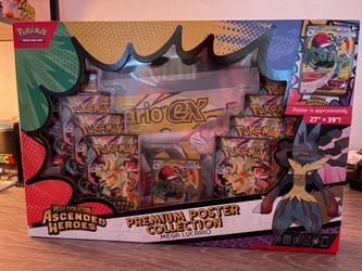 Premium Poster Collection Mega Lucario Pokemon TCG 🔥
