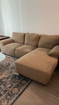 Cozy Brown L Couch