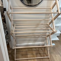 Solid Maple Wood Folding Drying Rack - $60 OBO