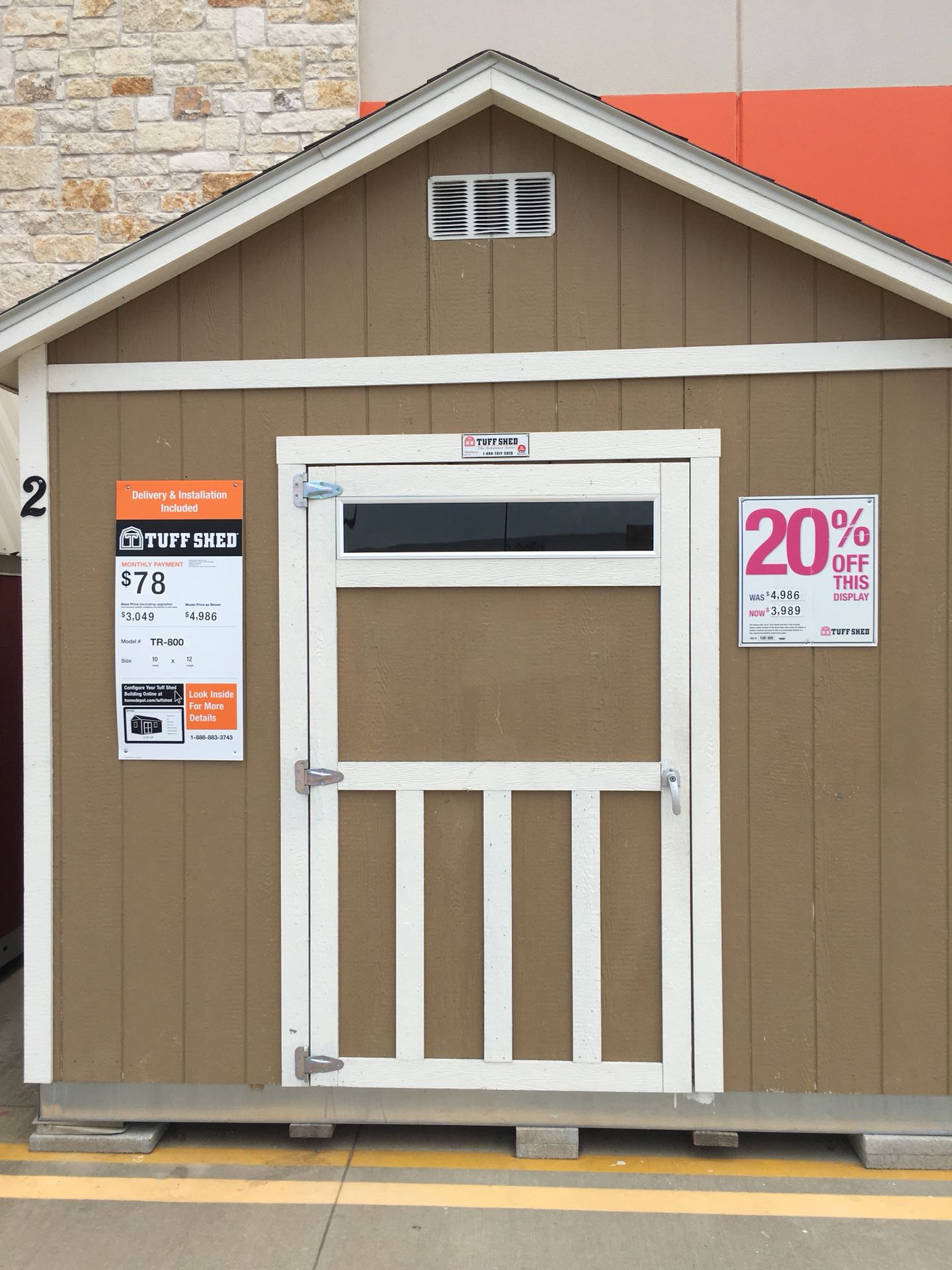 Tuff Shed Temple Tx Home Depot : 8 foot sidewalls: Dimensions 10’x12’: 20% Off: Delivered as is $3989: Loaded with upgrade options: Call Tom Gilbert,