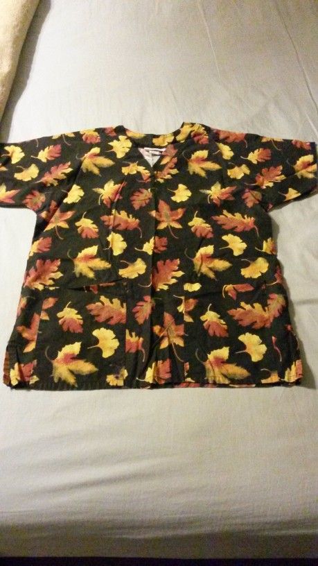Nursing Scrubs Womens Top Size S