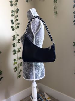 BLACK MINI Y2K CHAIN PURSE BAG