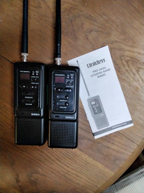 Two PRO 40 Channel  340XL Uniden Citizens Band Radio's