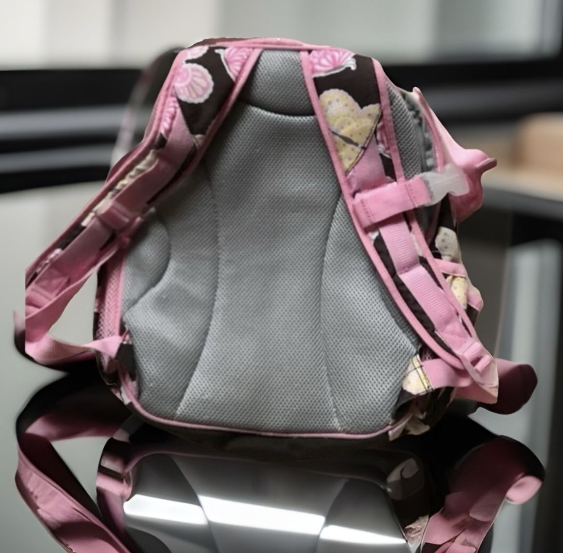 Pottery Barn Butterflies Chocolate Backpack size small
