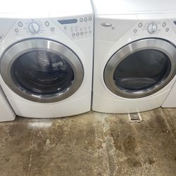 Whirlpool Set Washer And Dryer Gas Good Condition We Delivery 