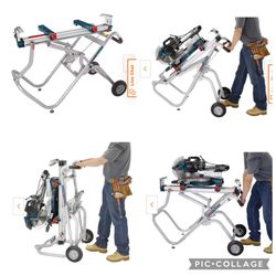 Bosch T4B Gravity-Rise Miter Saw Stand With Wheels