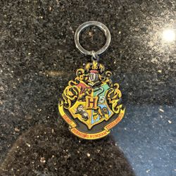 Harry Potter Hogwarts Crest keychain Bag Charm Durable Soft-touch Rubber