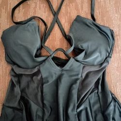 Criss-cross Back One-piece