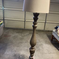Standing Wood Lamp