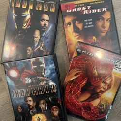 4 MARVEL Movies (DVD) Like New