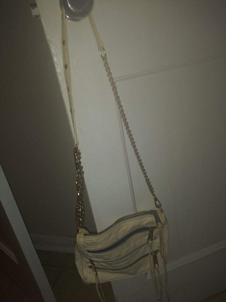 Rebecca Minkoff Leather 3 Zip Crossbody Handbag