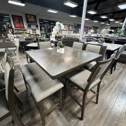 6pc Counter Height Dining Set