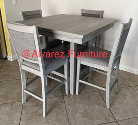Counter height dining table set